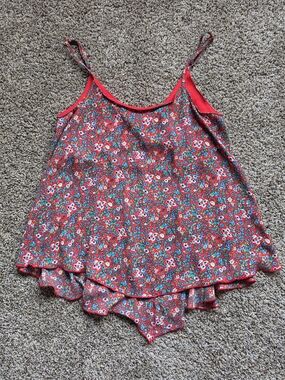 Mimi Chica Red Floral Cami and Shorts Set